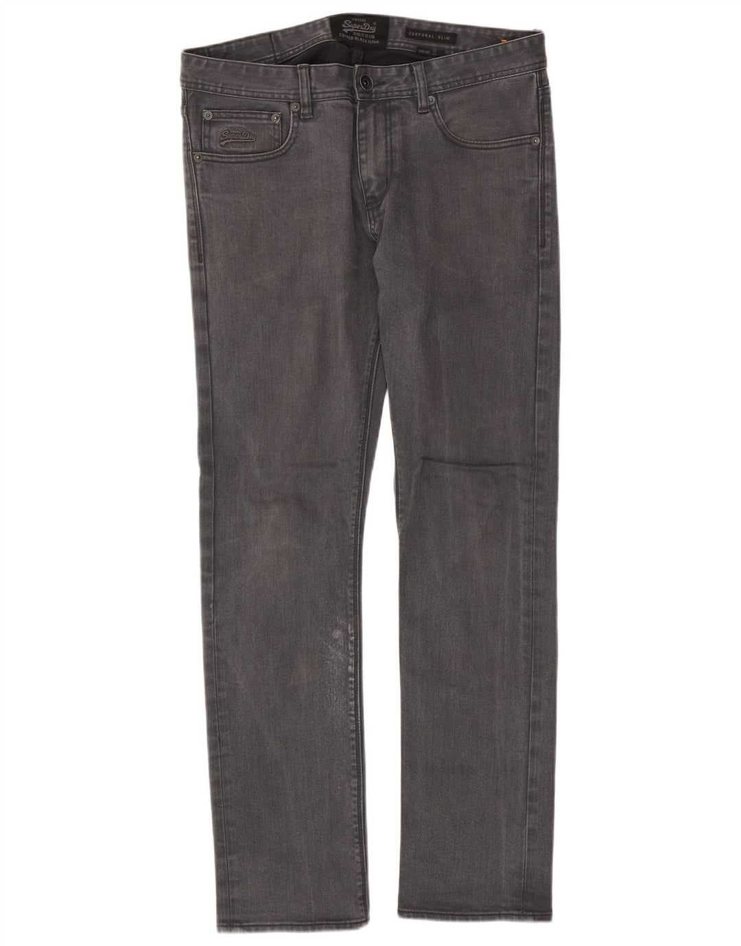 Superdry Jean Corporal Slim W33 L32 Gris Coton Homme