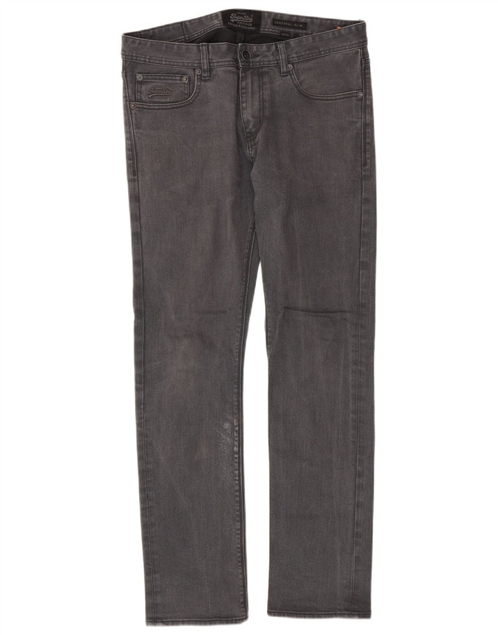 Superdry Jean Corporal Slim W33 L32 Gris Coton Homme