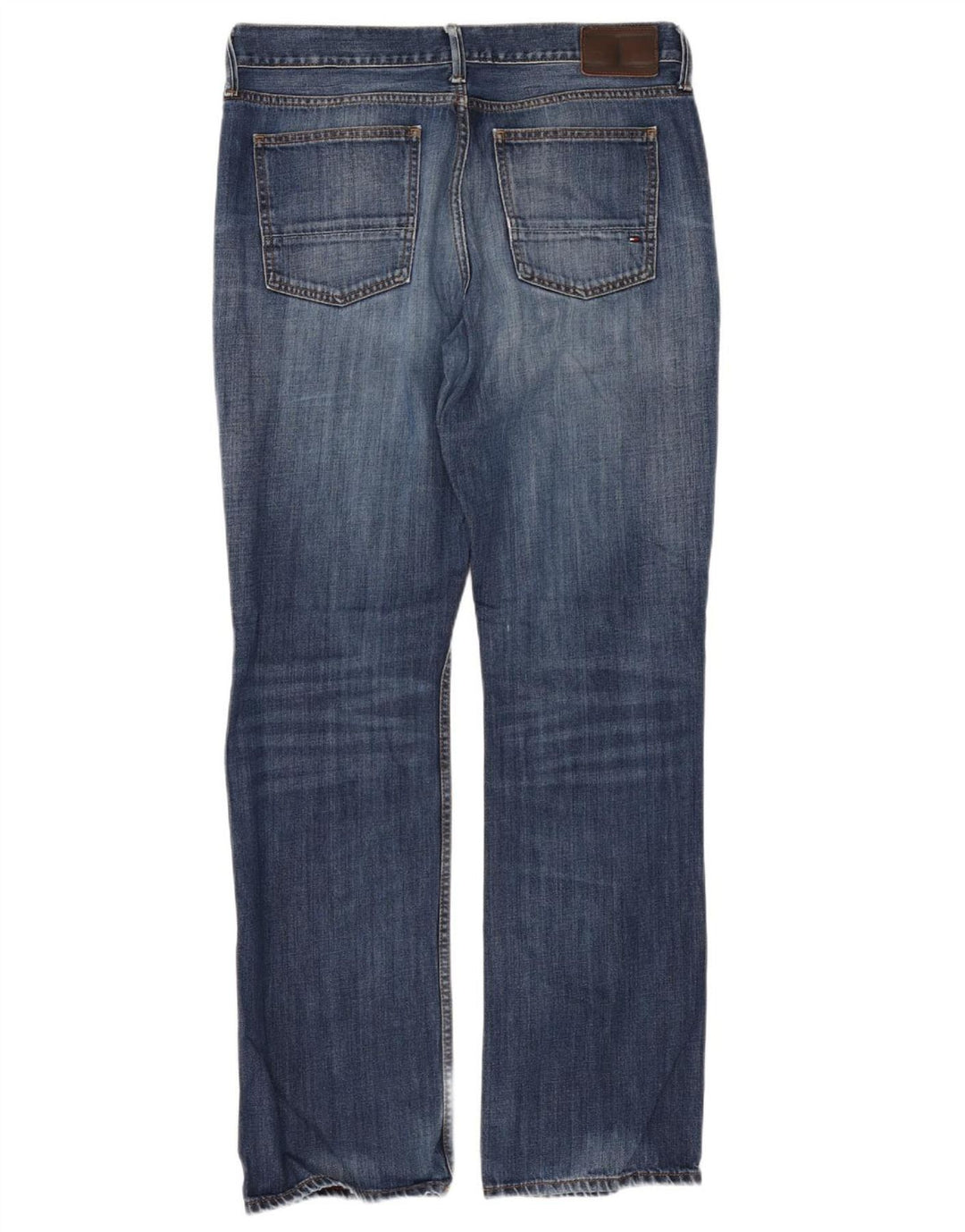 Tommy Hilfiger Jean droit régulier pour homme W36 L34 bleu coton