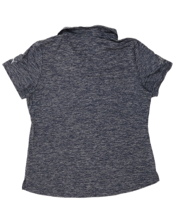 Puma Polo Femme UK 18 XL Bleu Marine Moucheté