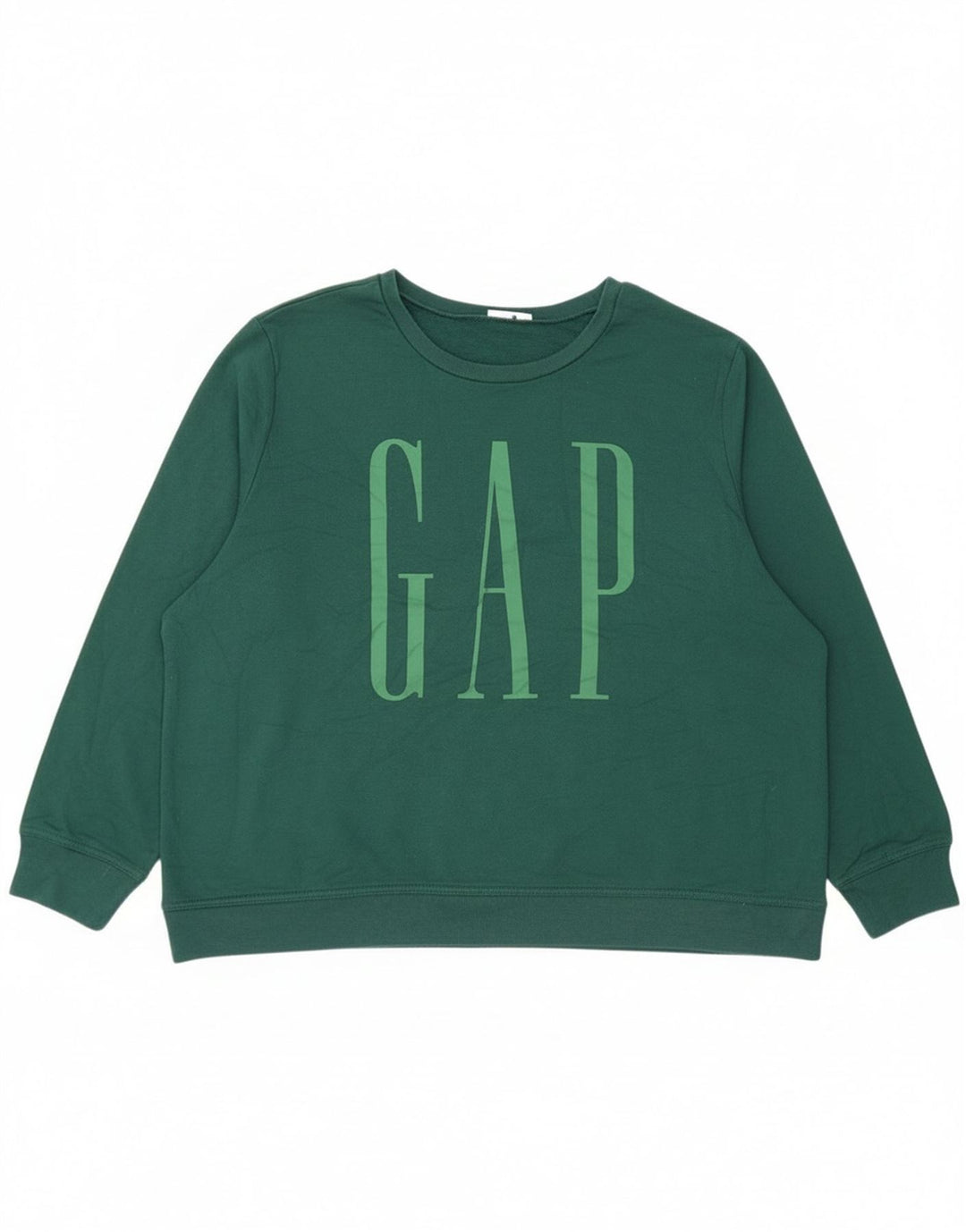 Gap Sweat-shirt graphique pour femme UK 20 2XL Vert Coton