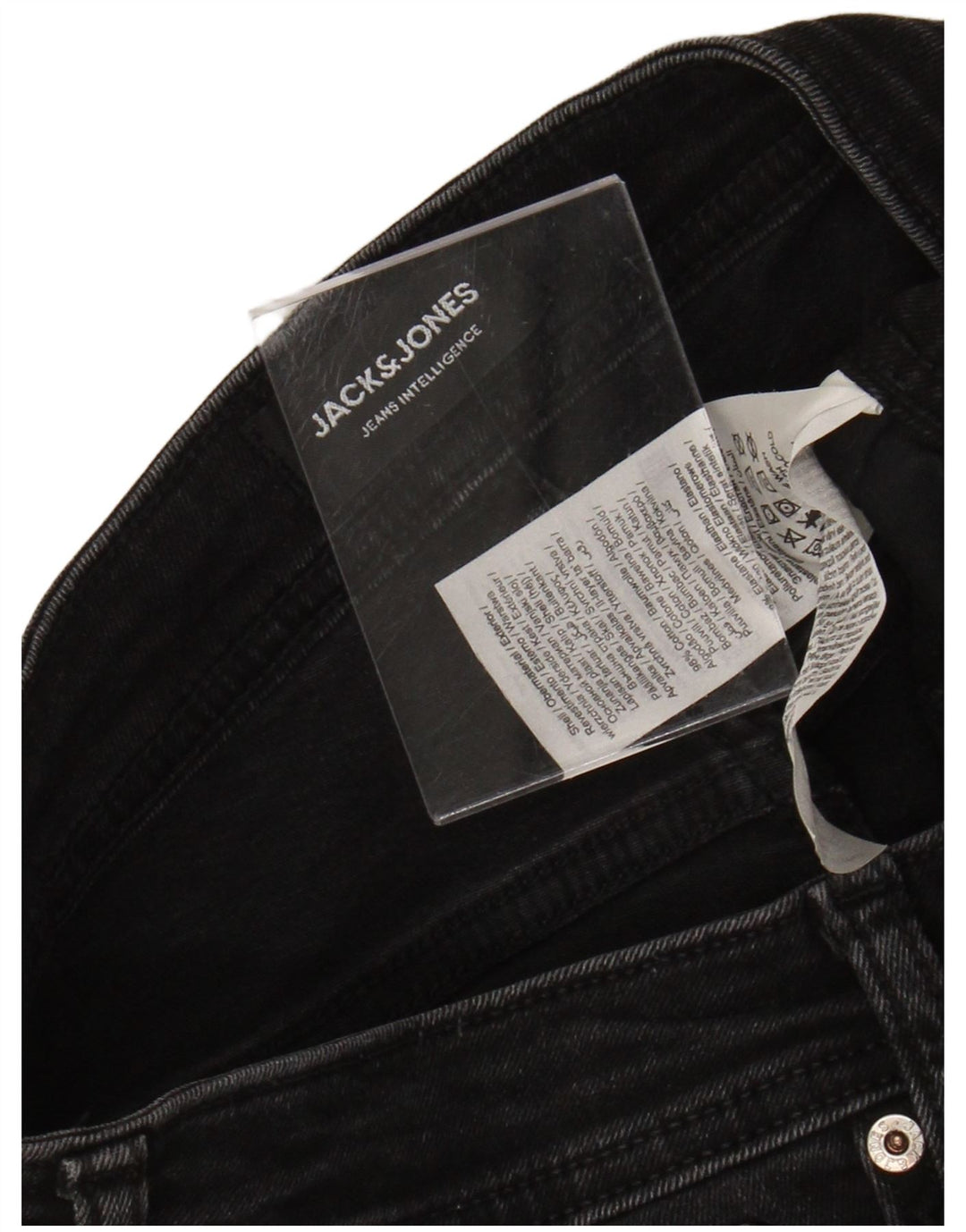 Jack & Jones Jean skinny effet vieilli W32 L32 pour homme en coton noir