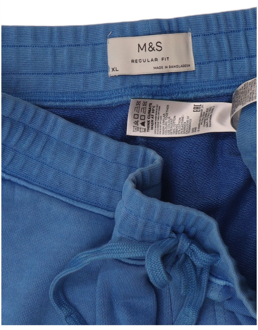 Marks & Spencer Short de sport coupe classique pour homme XL en coton bleu
