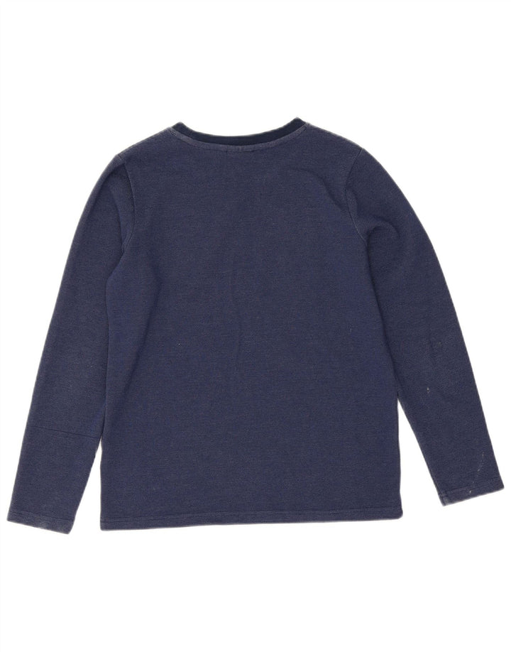 Animal Garçon Graphique Haut Manches Longues 11-12 ans Bleu Marine Polyester