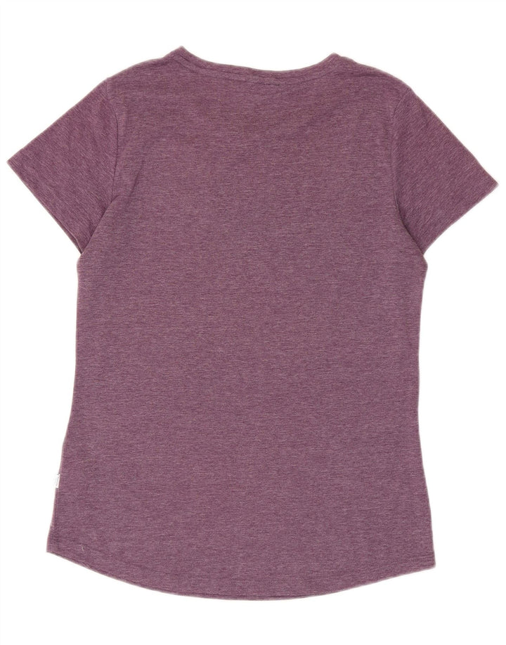 Puma T-shirt graphique pour femme UK 12 Violet moyen Polyester