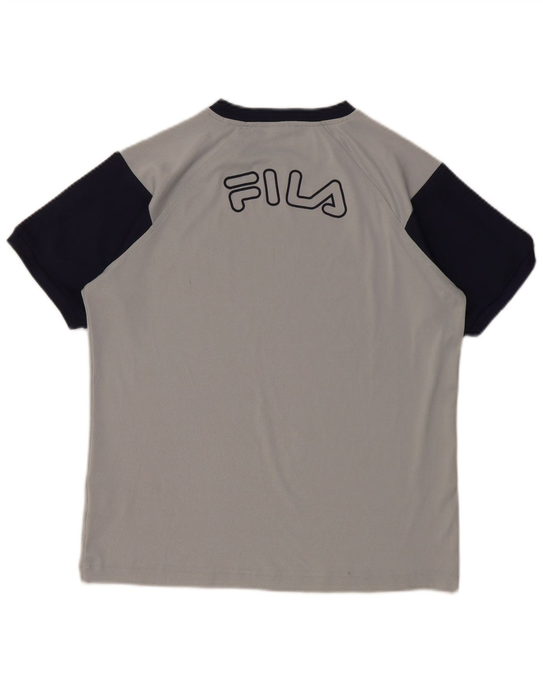 FILA T-shirt graphique pour garçon 11-12 ans Gris moyen Colourblock