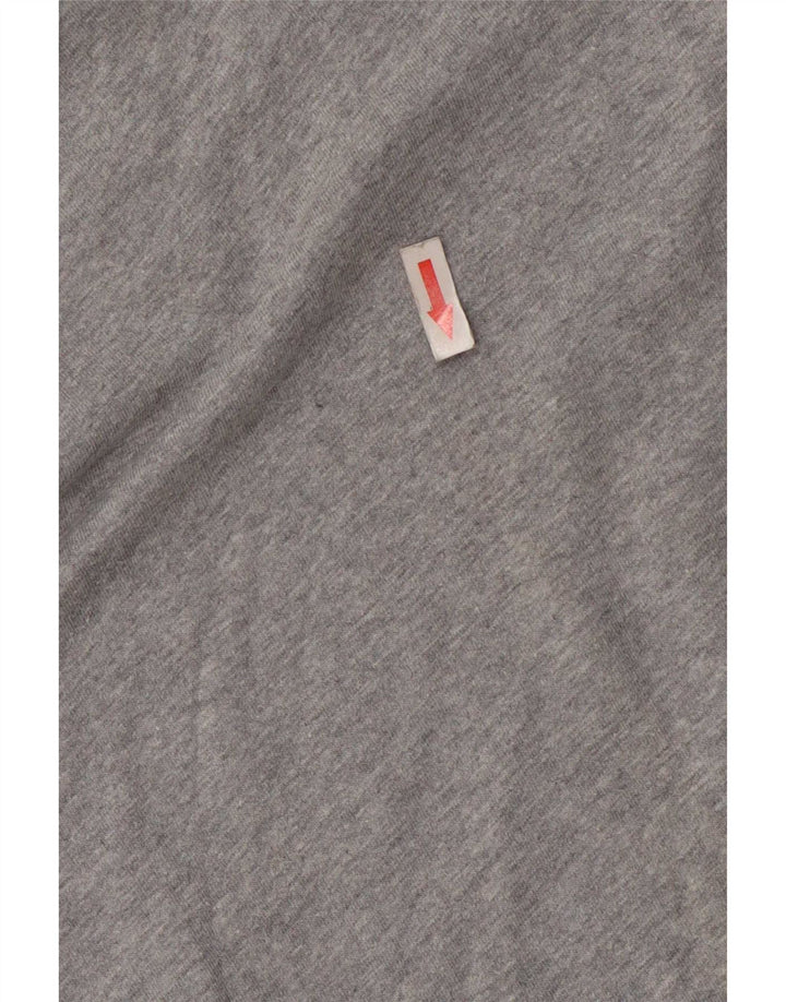 Adidas Haut à manches longues pour homme en coton moucheté gris moyen