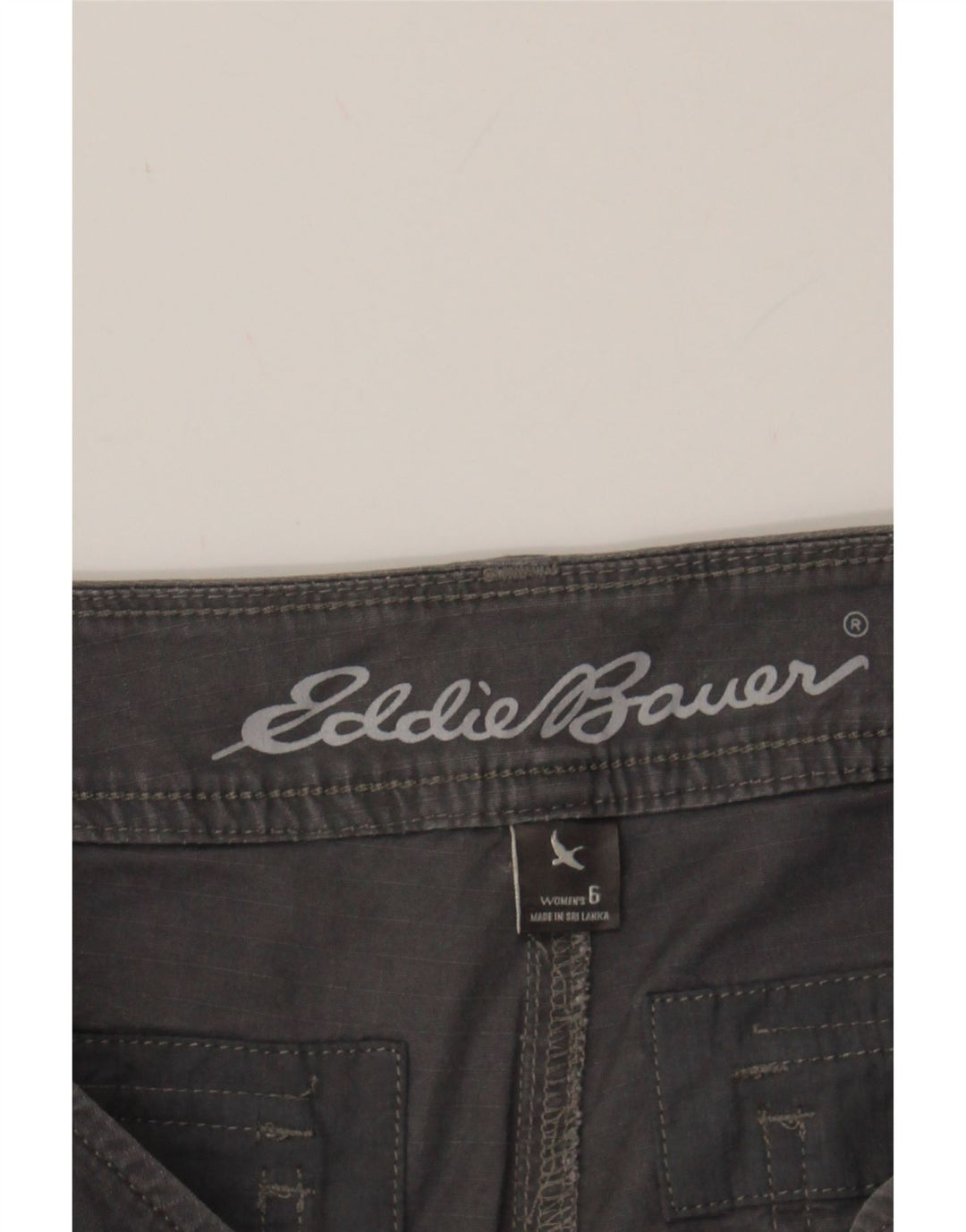 EDDIE BAUER Womens Cargo Shorts US 6 Medium W32  Grey Cotton Vintage Eddie Bauer and Second-Hand Eddie Bauer from Messina Hembry 