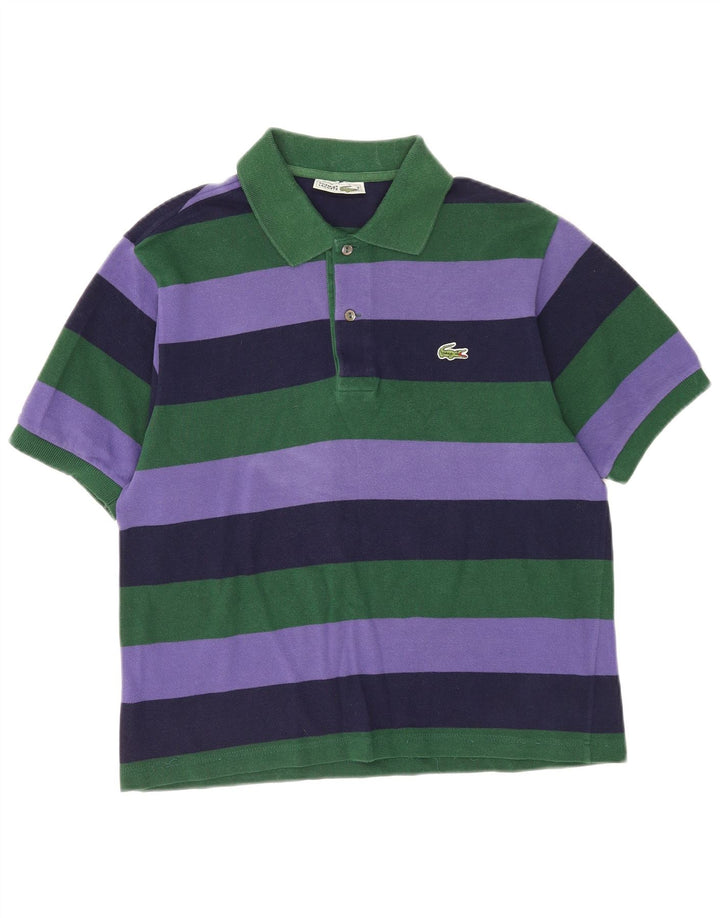 Lacoste Polo Homme Taille 4 Moyen Rayé Multicolore