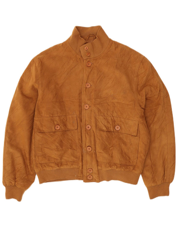 BRUGI Veste Bomber Homme UK 42 XL Marron Polyester