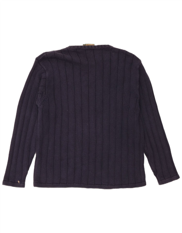 Timberland Pull Ras du Cou Homme Bleu Marine Moyen Coton