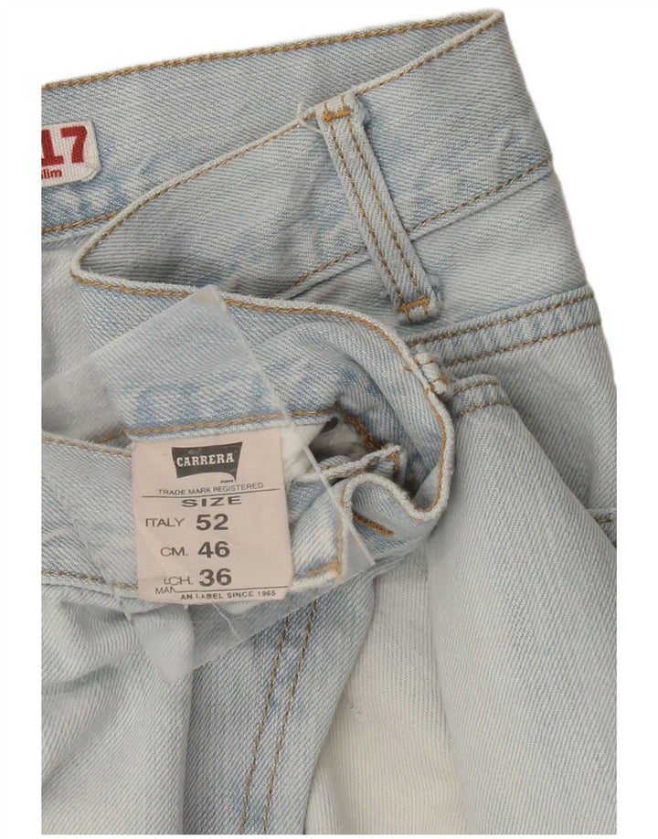 CARRERA Jean Slim 717 vieilli pour homme IT 52 XL W36 L34 Bleu Coton