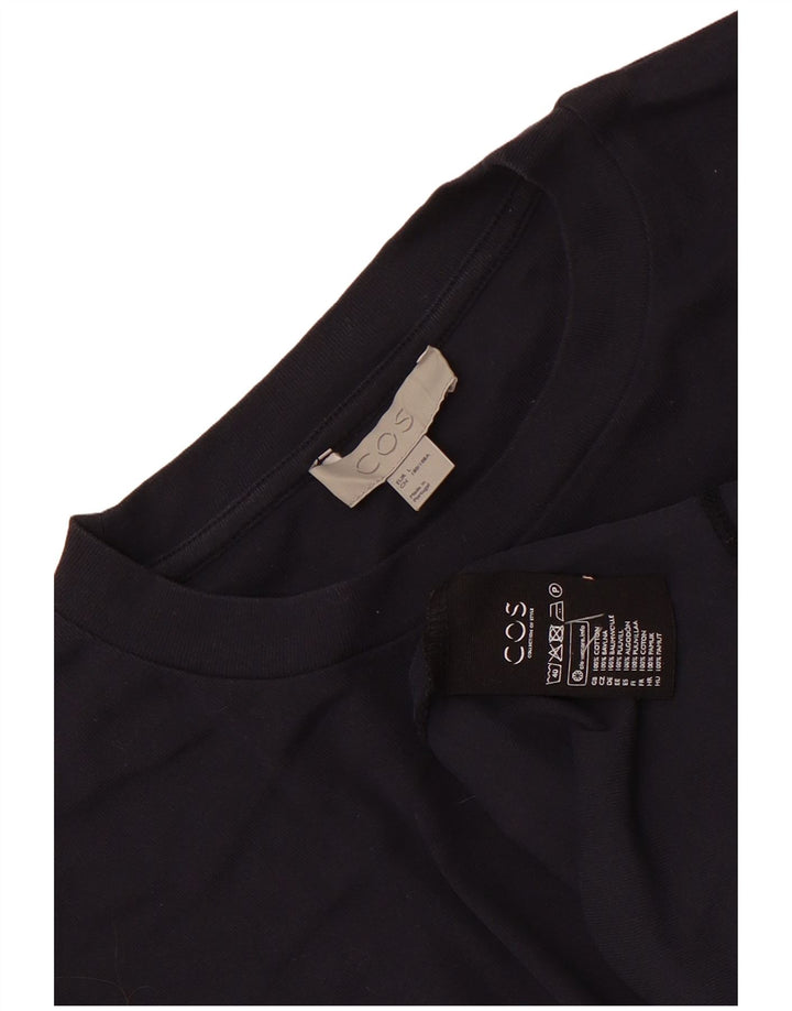 Cos T-Shirt Homme Haut Large Bleu Marine Coton