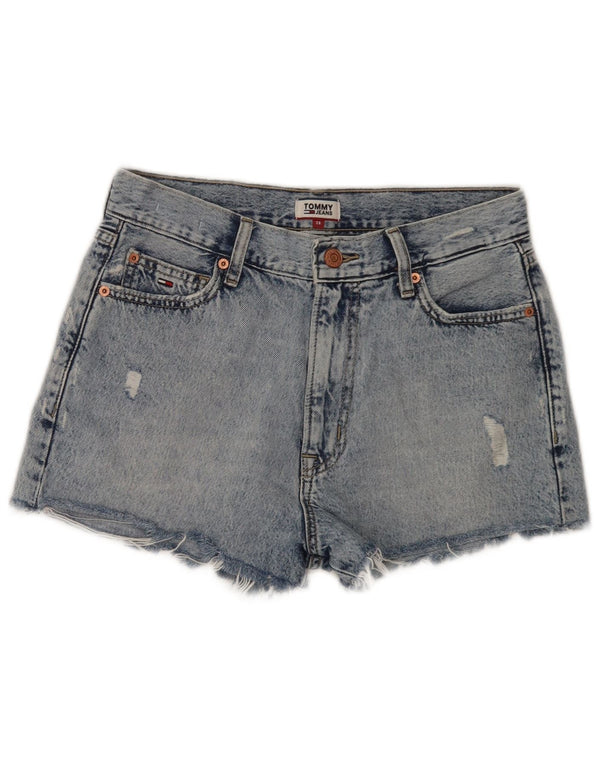 Tommy Hilfiger Short en jean taille haute pour femme W28 Bleu moyen
