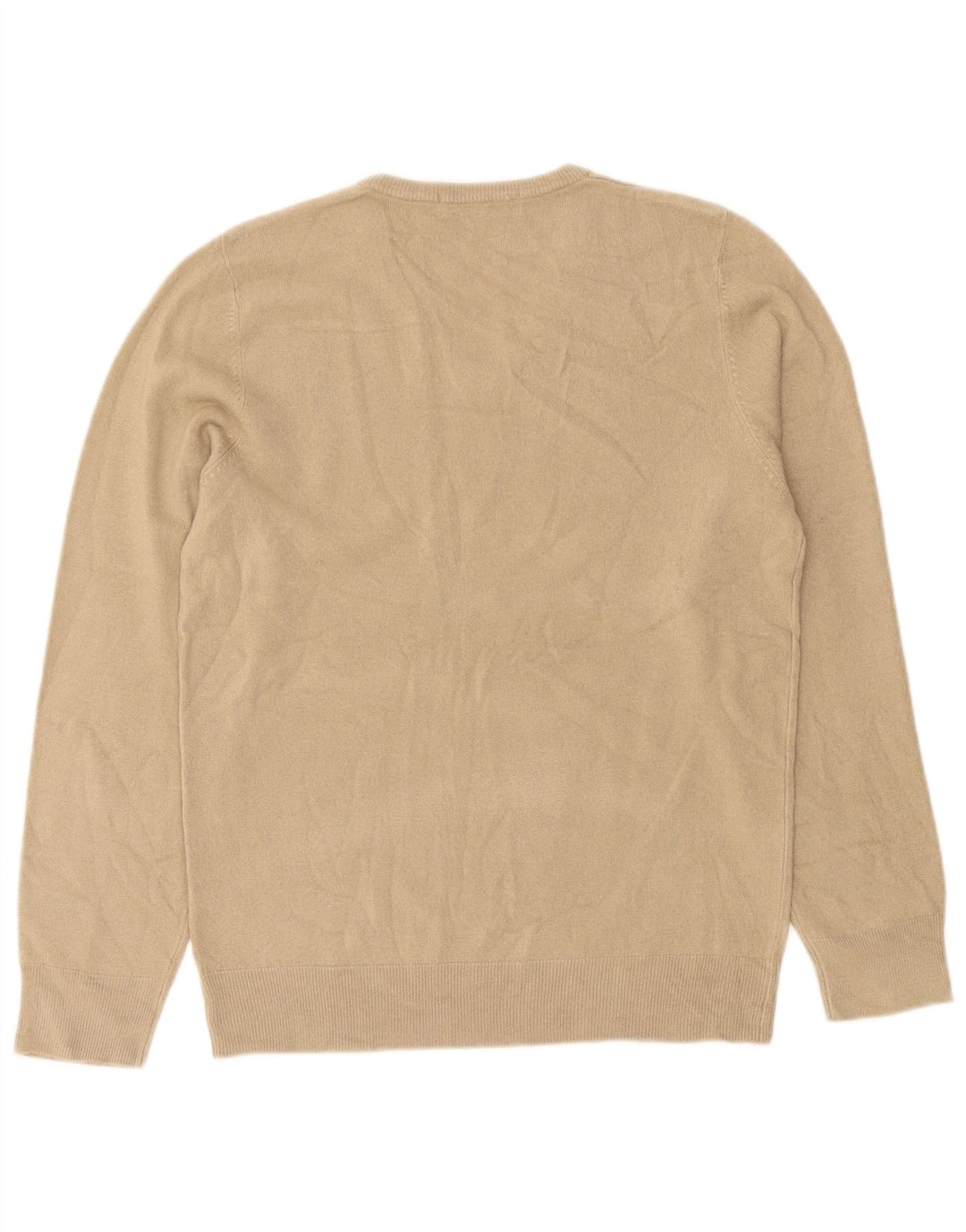 Marks & Spencer Pull col V pour homme Petit Acrylique Beige