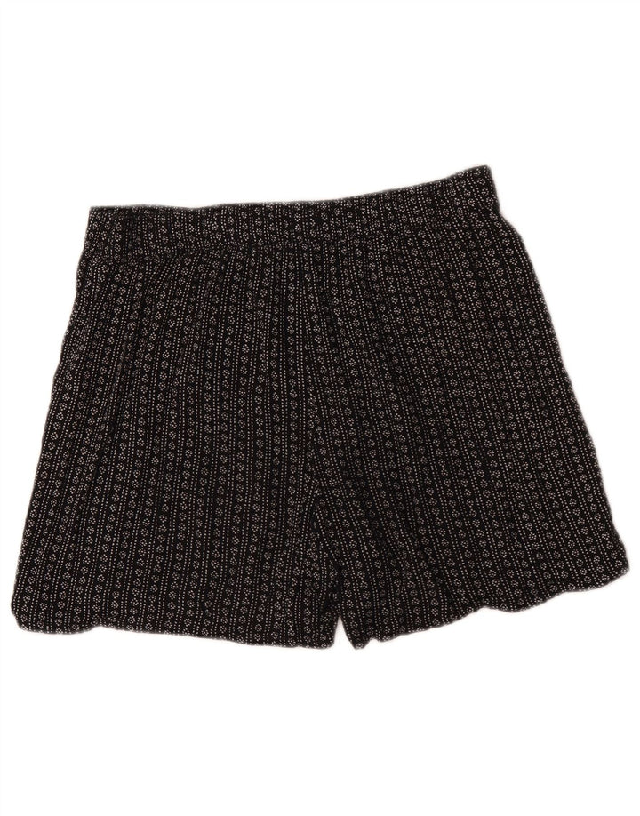 Marks & Spencer Short à motif abstrait pour femme UK 12 Medium W34 Noir