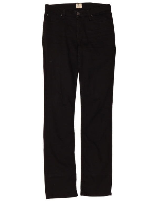 Lee Jean Marlin Slim Droit Femme W30 L35 Coton Noir