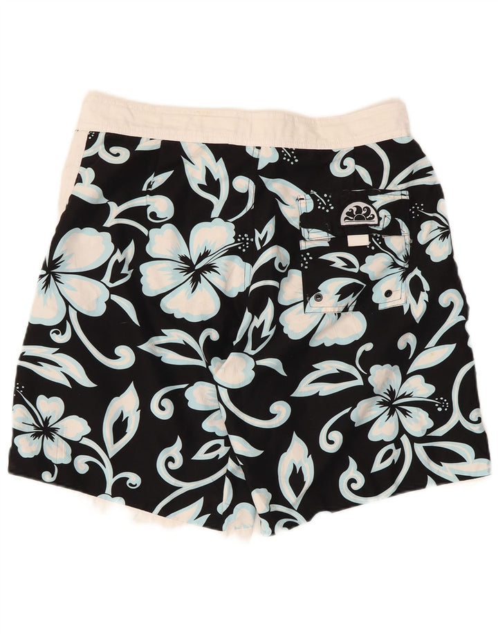 Sundek Short de Bain Homme IT 50 Grand Noir Floral Polyester