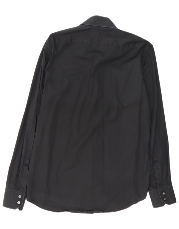 Hugo Boss Chemise coupe régulière pour homme Taille 39 15 1/2 Noir moyen