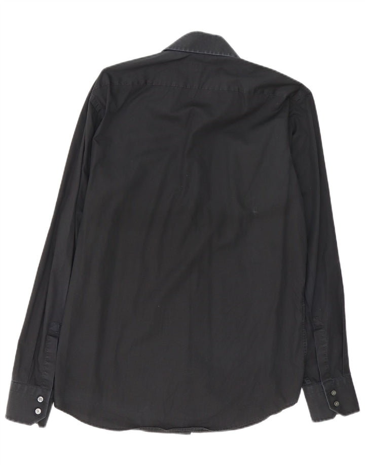 Hugo Boss Chemise coupe régulière pour homme Taille 39 15 1/2 Noir moyen