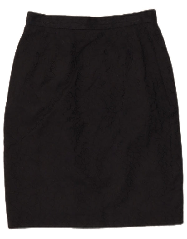 Nazareno Gabrielli Jupe crayon femme IT 44 Medium W28 Coton fleuri noir