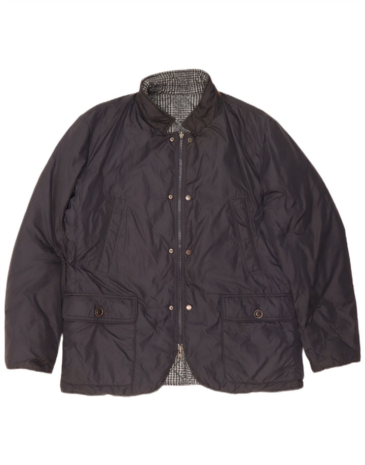 Henry Cottons Veste matelassée réversible pour homme UK 42 XL Bleu marine