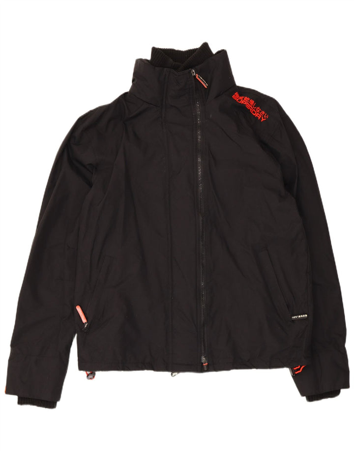Superdry Veste coupe-vent pour femme UK 18 XL Nylon noir