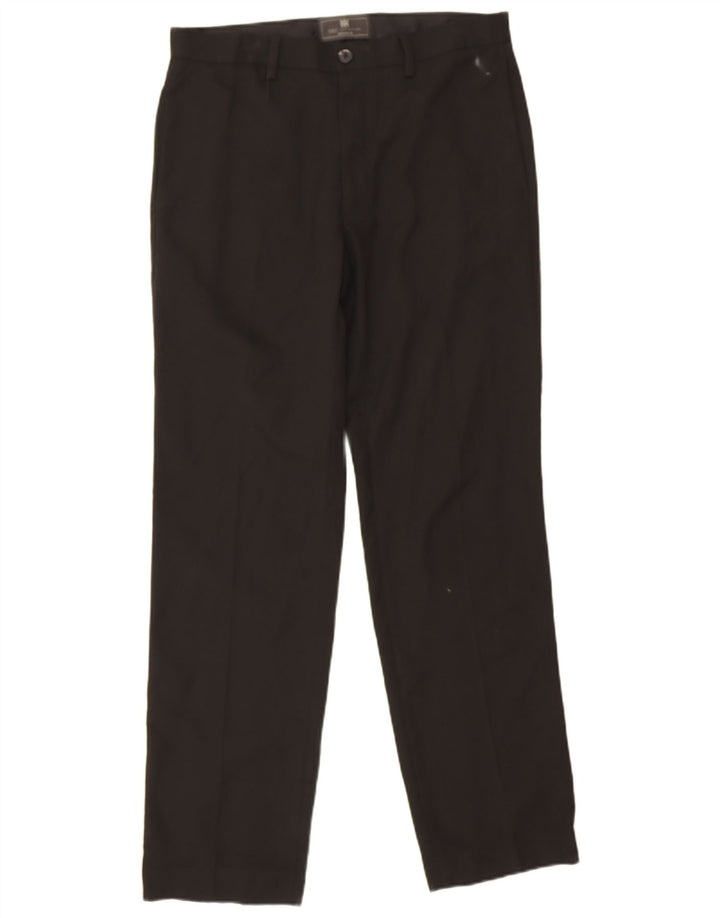 Marks & Spencer Pantalon Chino Droit Femme W32 L31 Noir Polyester