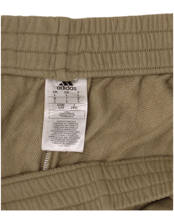 Adidas Short de sport pour homme Grand coton kaki