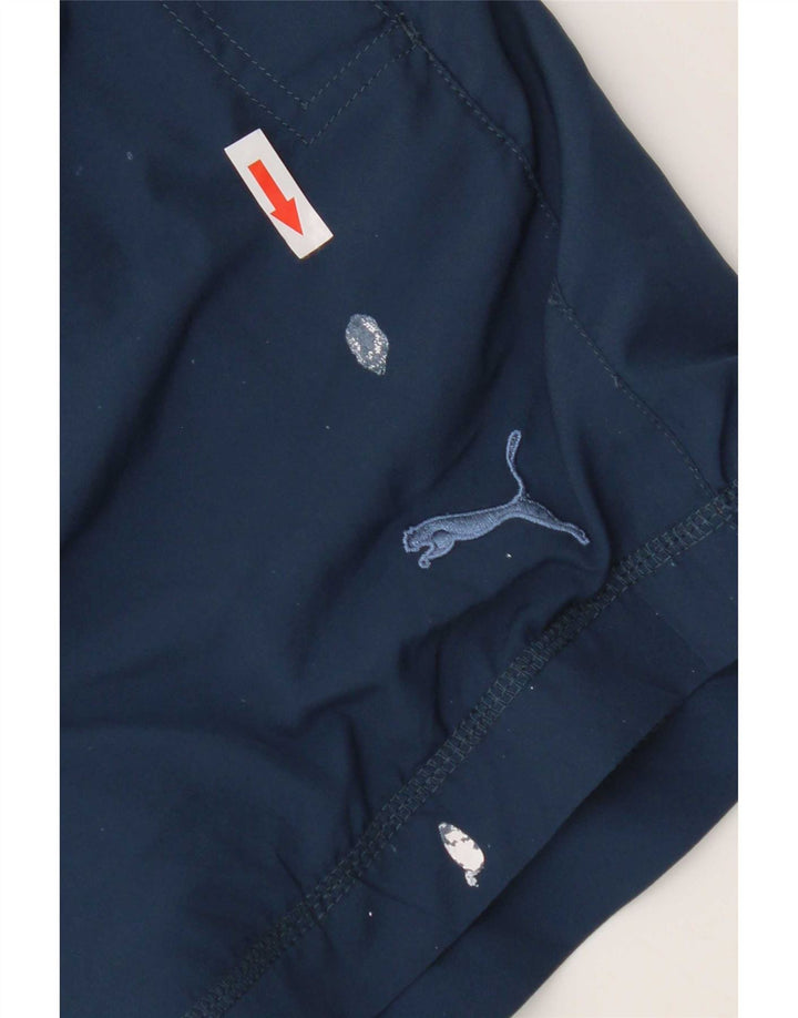 Puma Short de Sport Homme Petit Bleu Marine