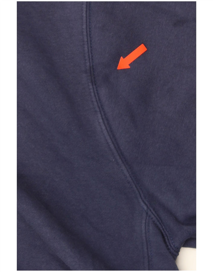 NIKE Pull à capuche zippé pour homme en coton bleu marine moyen