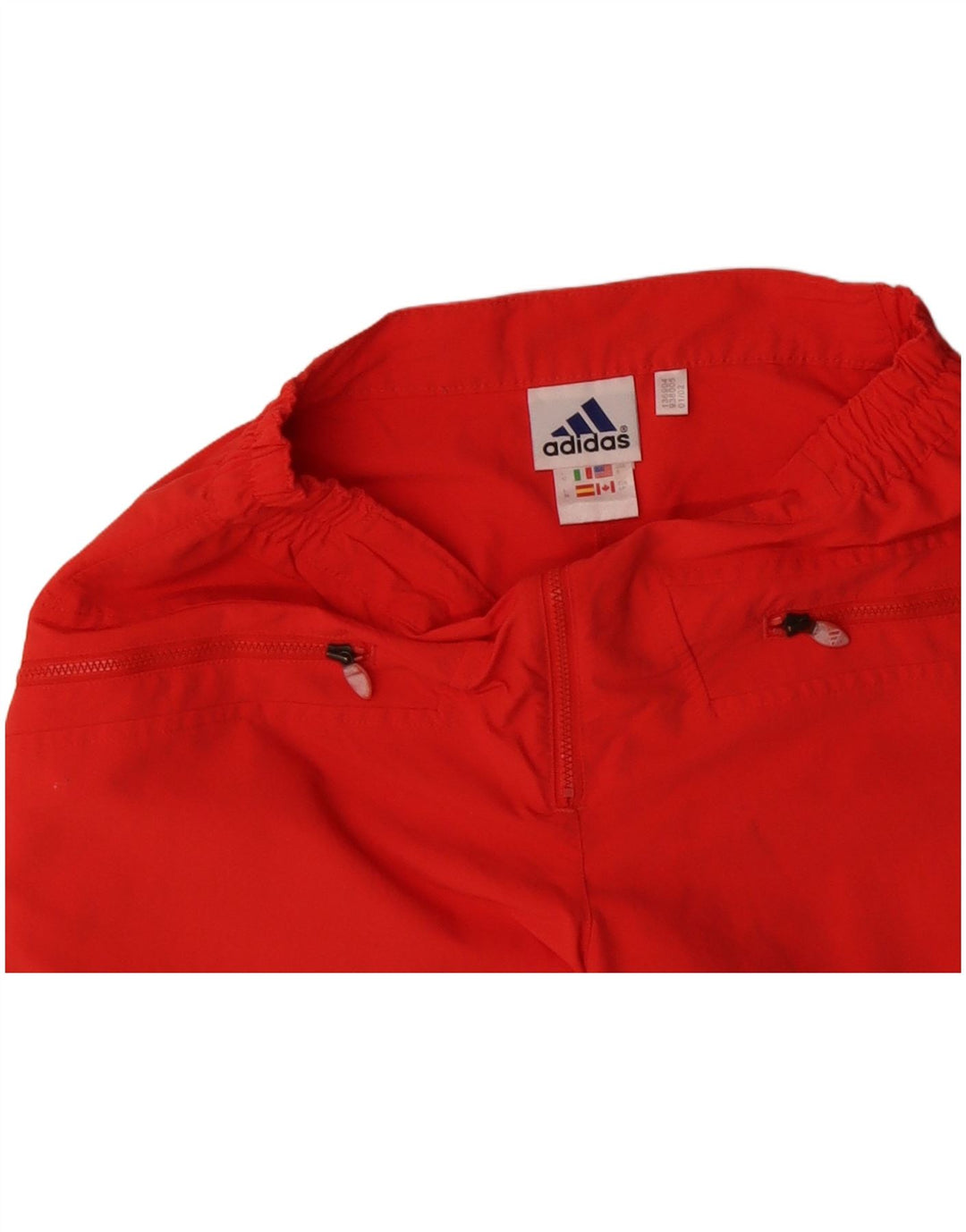 ADIDAS Bermuda Femme UK 10 Small W28 Orange Polyamide