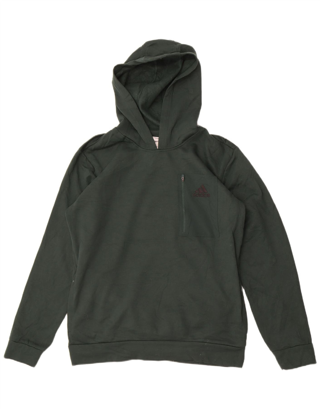 Adidas Pull à capuche pour homme Vert Taille L