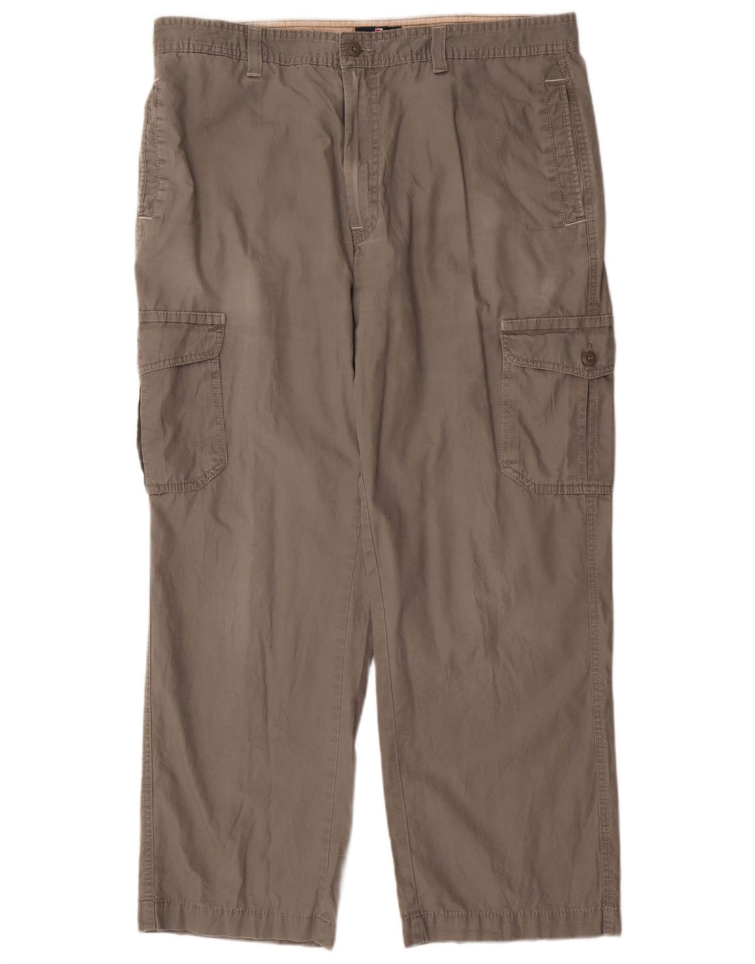 Marks & Spencer Pantalon Cargo Droit Bleu Harbor Homme W38 L31 Gris
