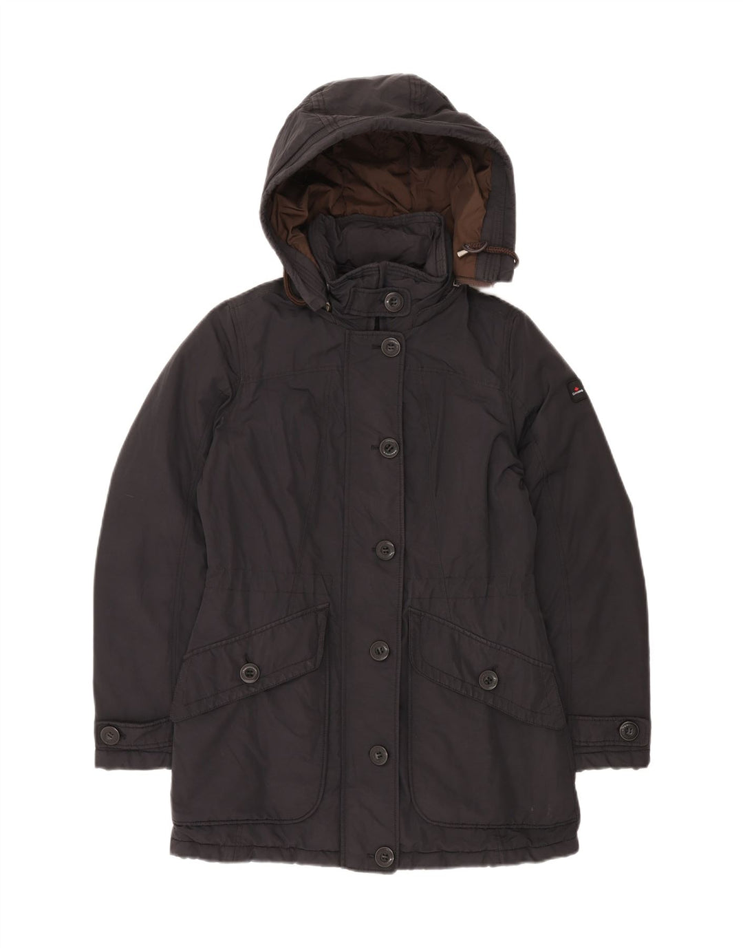 CANADIENS Manteau matelassé à capuche pour femme IT 42 en coton noir moyen