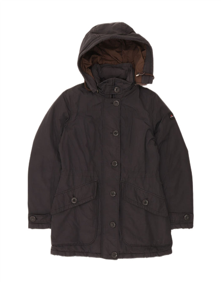 CANADIENS Manteau matelassé à capuche pour femme IT 42 en coton noir moyen