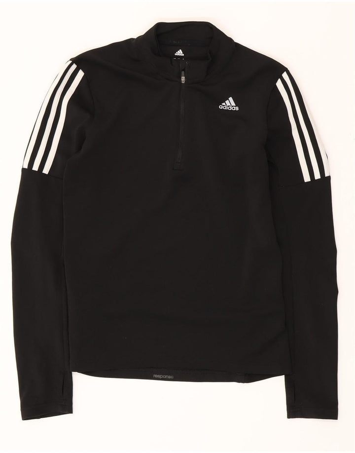 ADIDAS Haut de survêtement Climalite pour femme UK 8/10 Small Noir