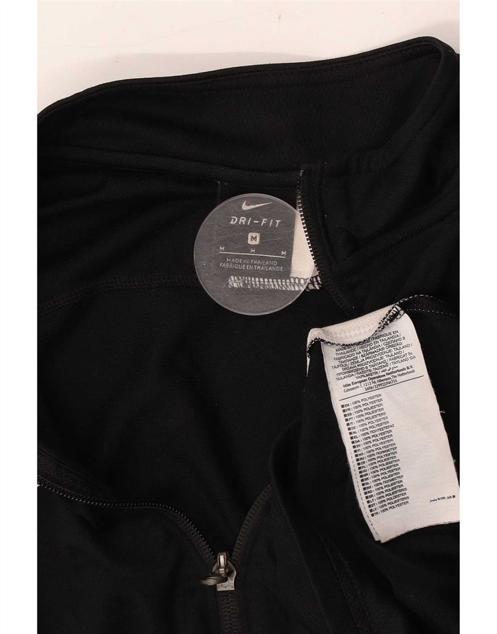 Veste de survêtement Nike Dri Fit pour hommes, polyester color block noir moyen
