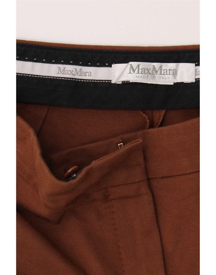 Max Mara Pantalon décontracté slim pour femme W30 L26 Marron