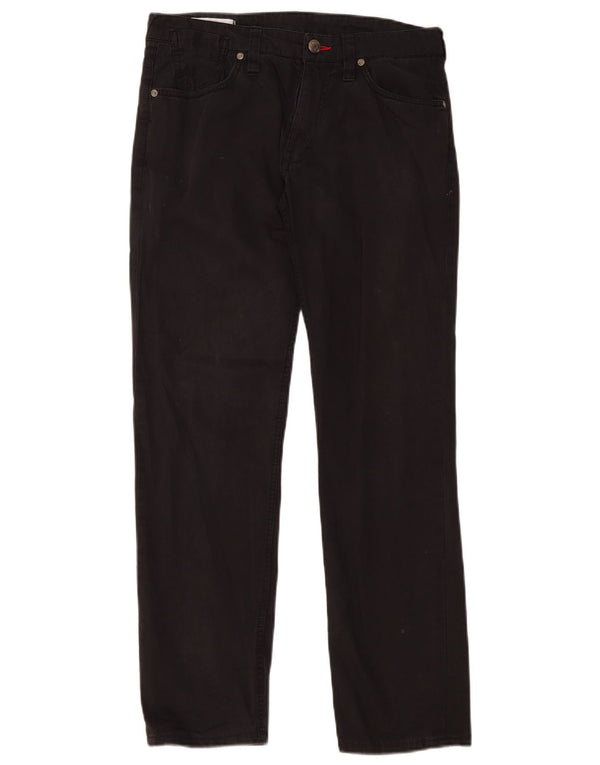 Pantalon décontracté droit femme Gas W31 L30 coton noir