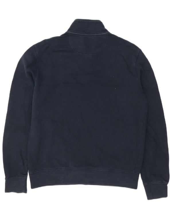 Marks & Spencer Sweat-shirt à col zippé pour homme en coton bleu marine moyen