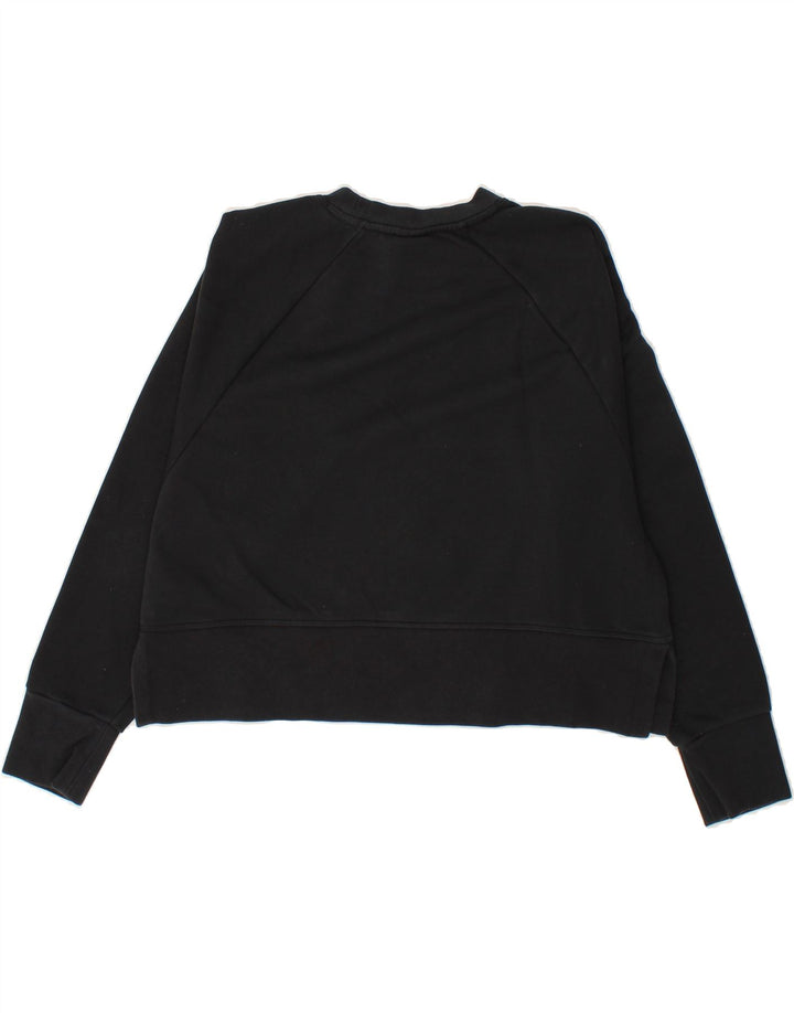 NIKE Womens Dri Fit Oversized Graphic Sweatshirt Jumper UK 10 Small Black Vintage Nike and Second-Hand Nike from Messina Hembry 