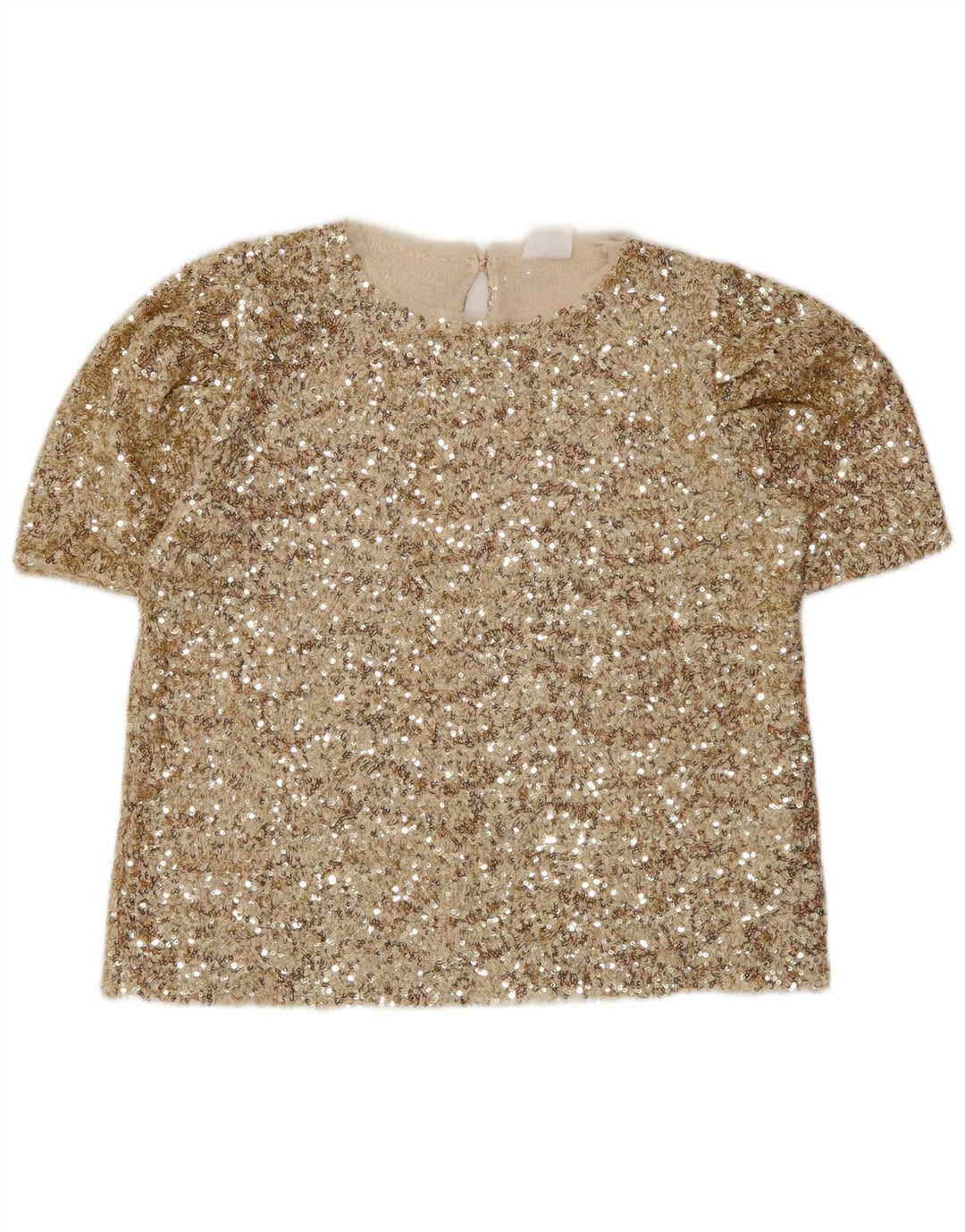Haut chemisier fille Zara 13-14 ans Doré Polyester