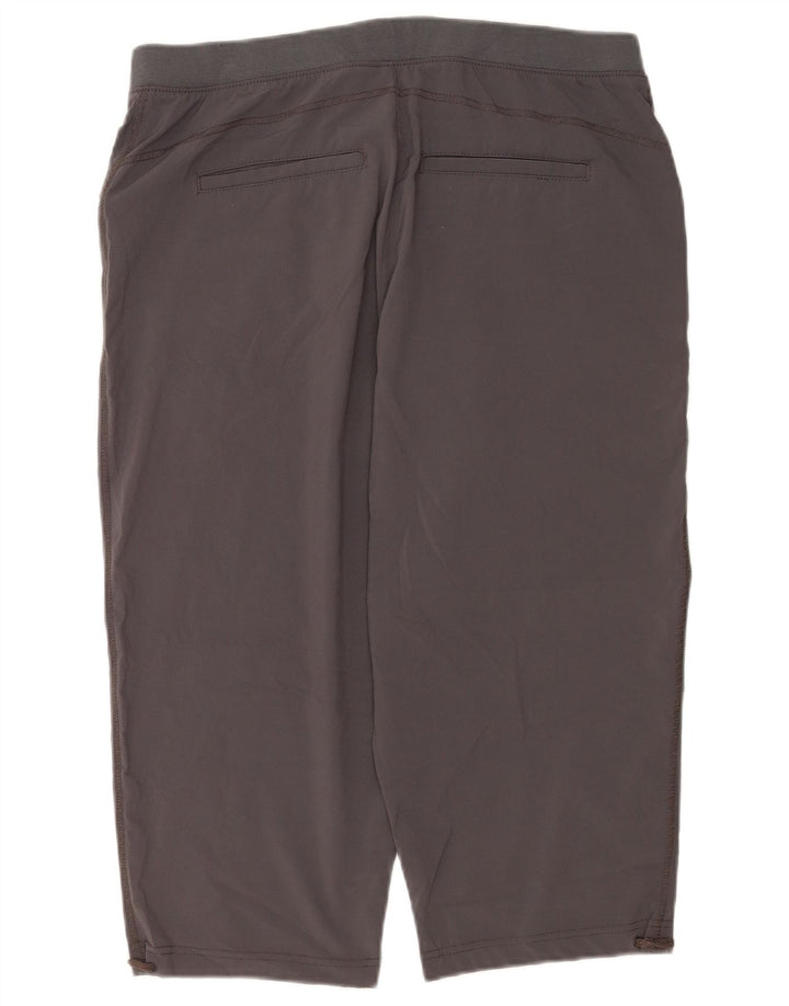 Lee Pantalon Capri Femme US 14 XL W34 Gris Polyester