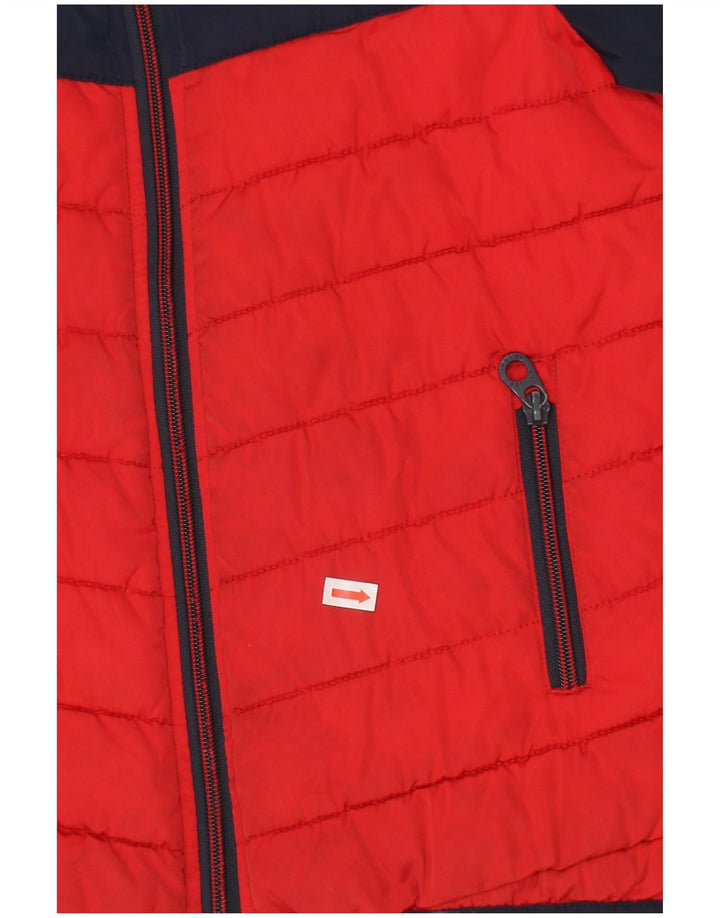 Joules Veste matelassée à capuche pour garçon 7-8 ans Bleu marine Colourblock
