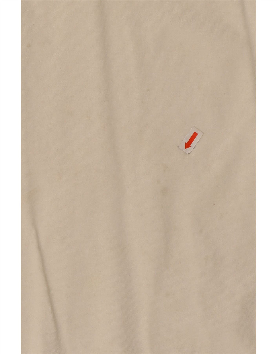 NIKE Mens Graphic T-Shirt Top Medium Off White Cotton