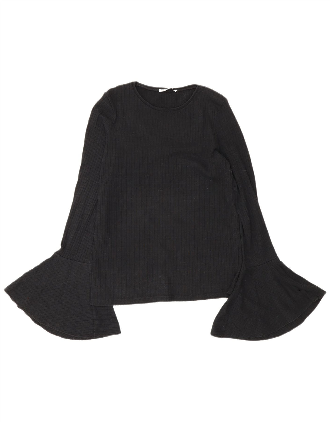 Zara Femme Trafaluc Top Manches Longues UK 10 Petit Noir