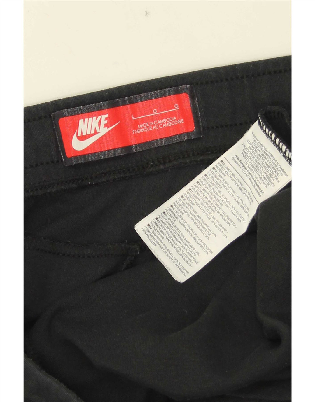 Nike Pantalon de survêtement pour homme en coton noir Taille L