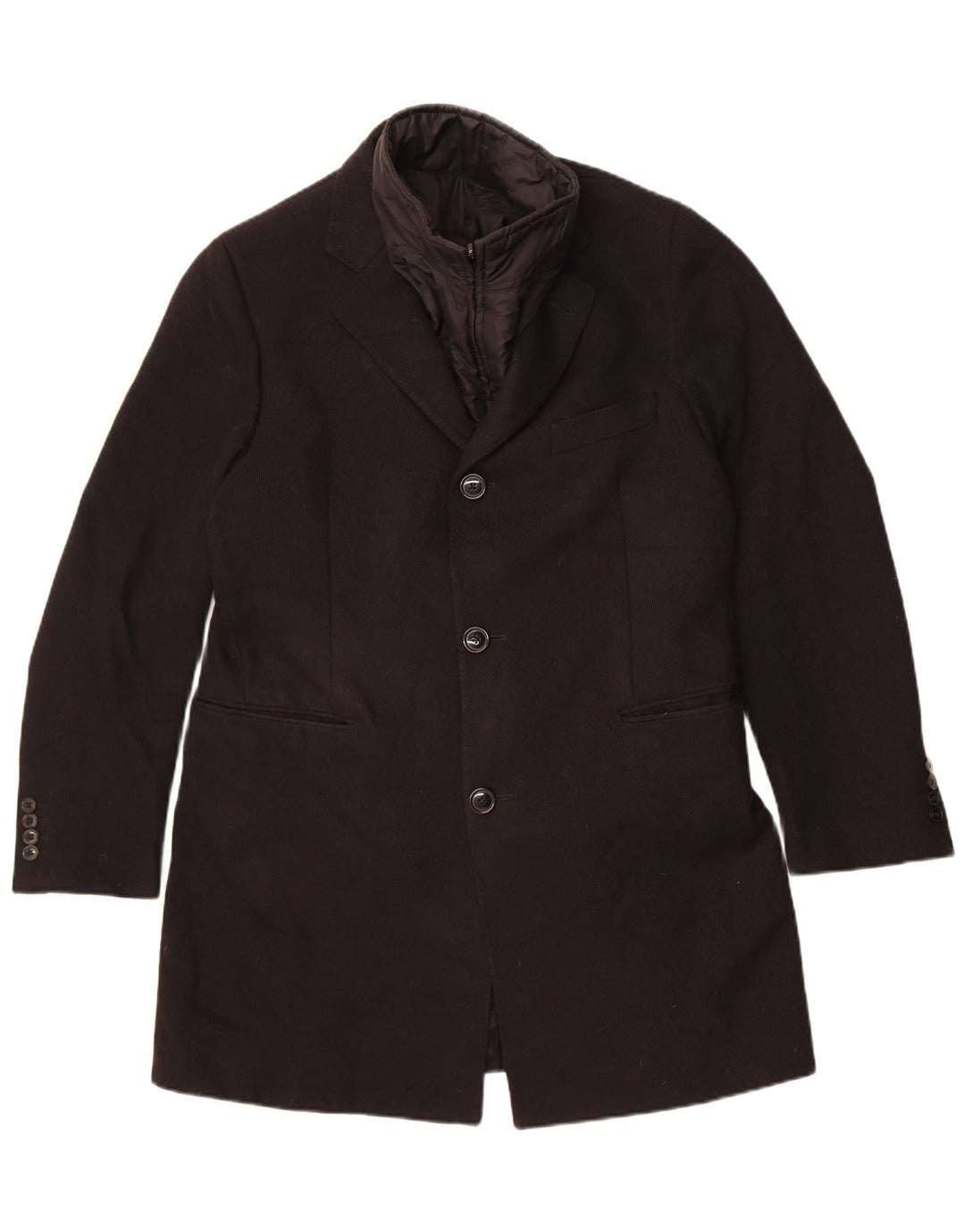 Fay Manteau en velours côtelé pour homme UK 40 Large Noir