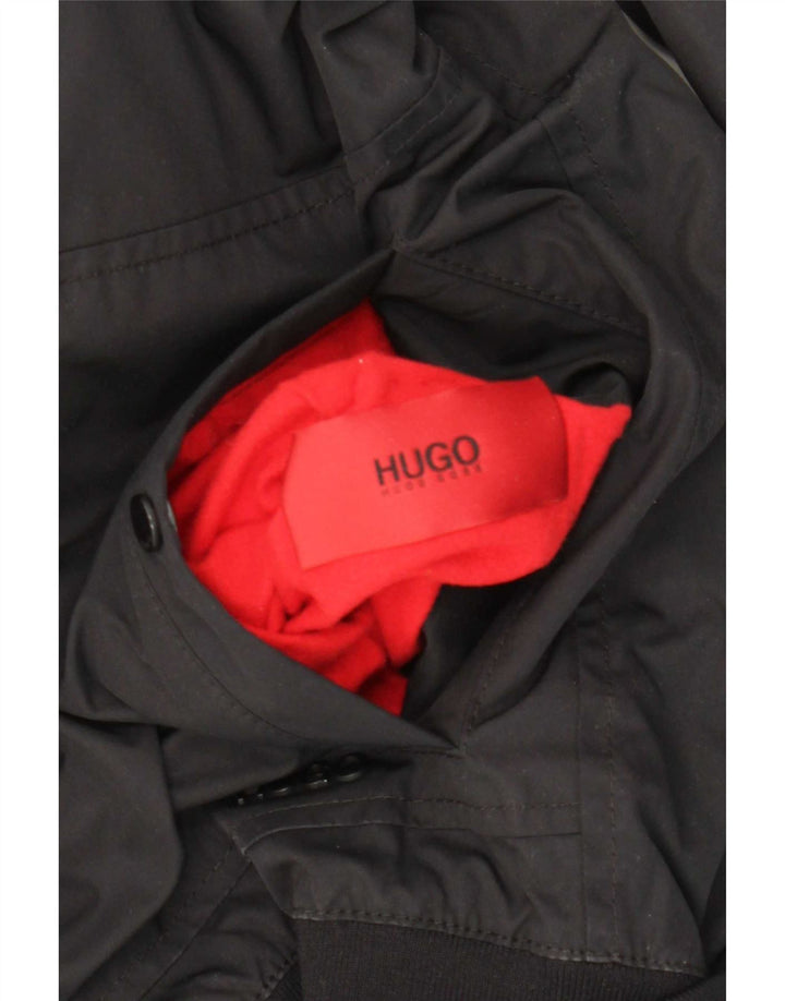 Hugo Boss Veste réversible pour homme UK 36 Small Noir Polyamide
